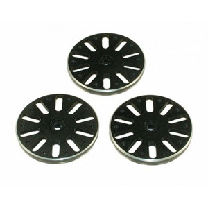 TXC-081-BK TREX 600/700 Push-Pull Servo Wheel Set - JR Black