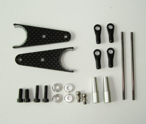 Pitch arm in carbonio per T-Rex600 XPKIT10