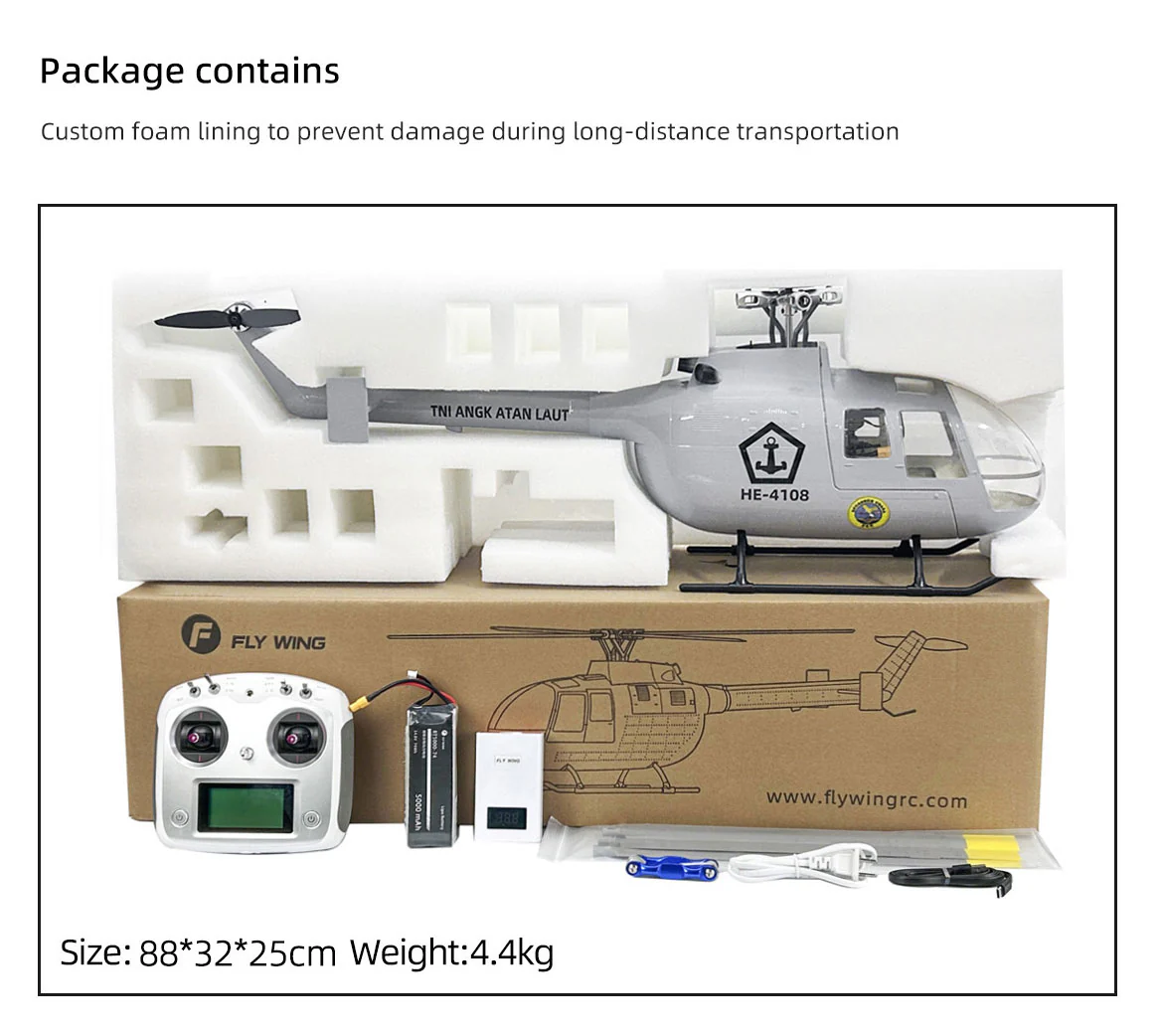FlyWing BO-105 Grey