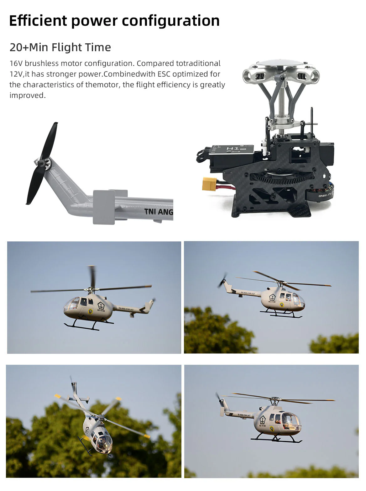 FlyWing BO-105 Grey