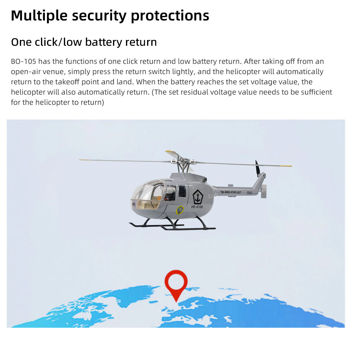 FlyWing BO-105 Grey