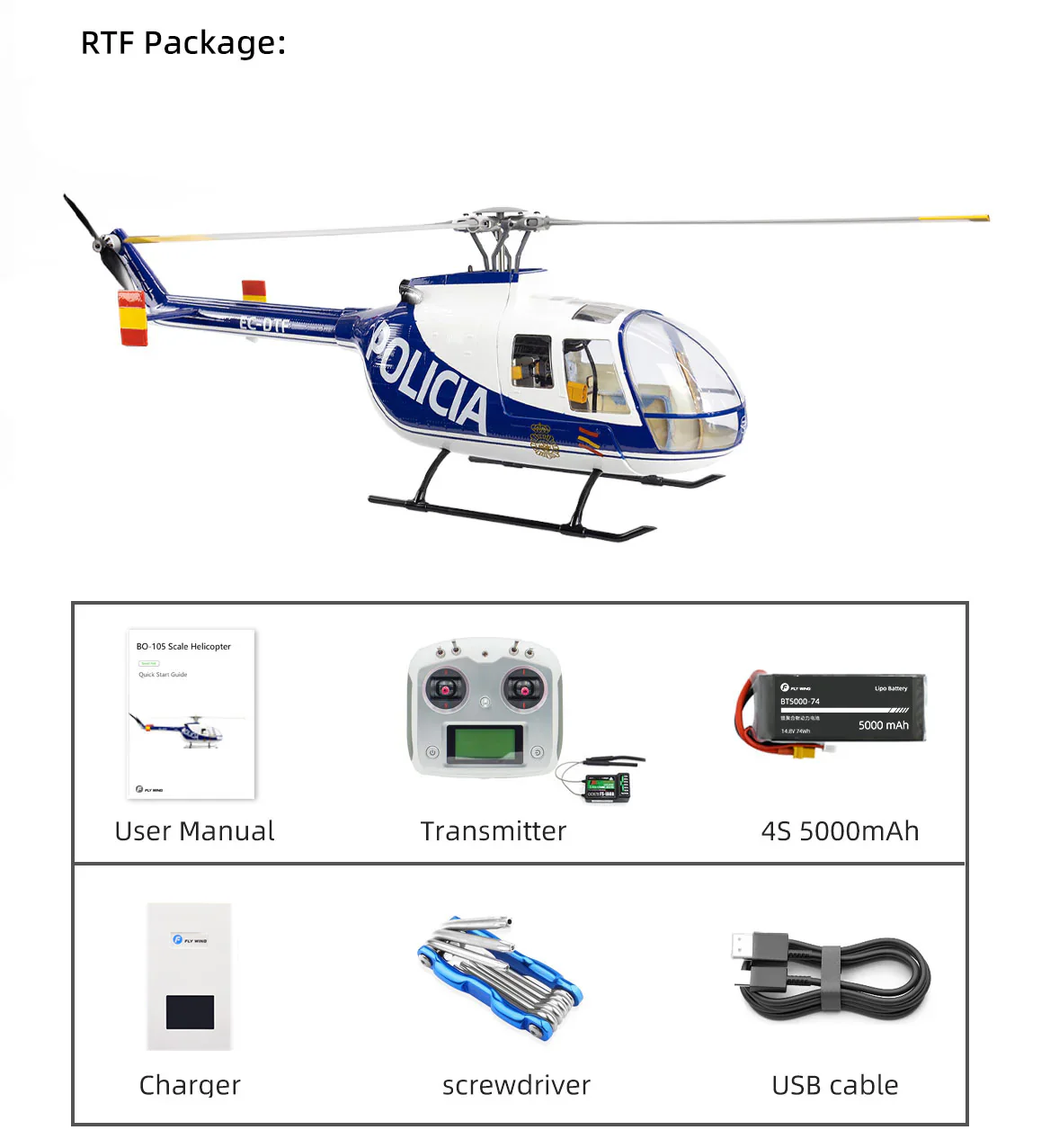 FlyWing BO-105 Policia