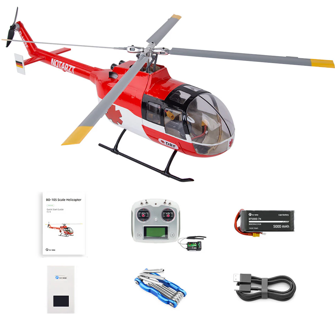 FlyWing BO-105 Red