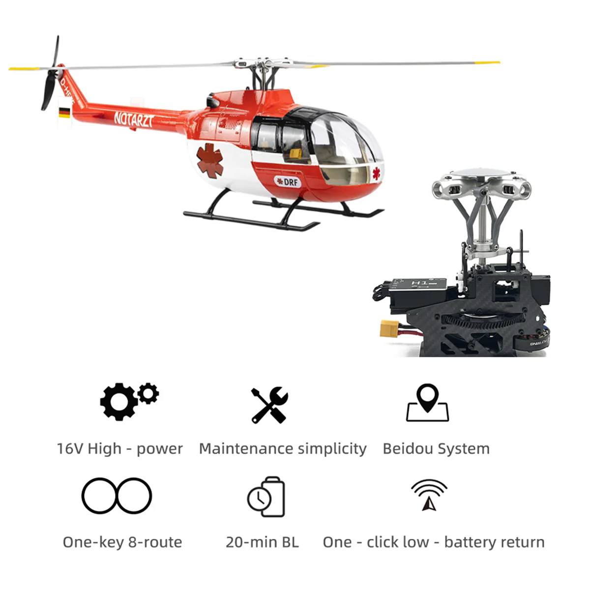 FlyWing BO-105 Red