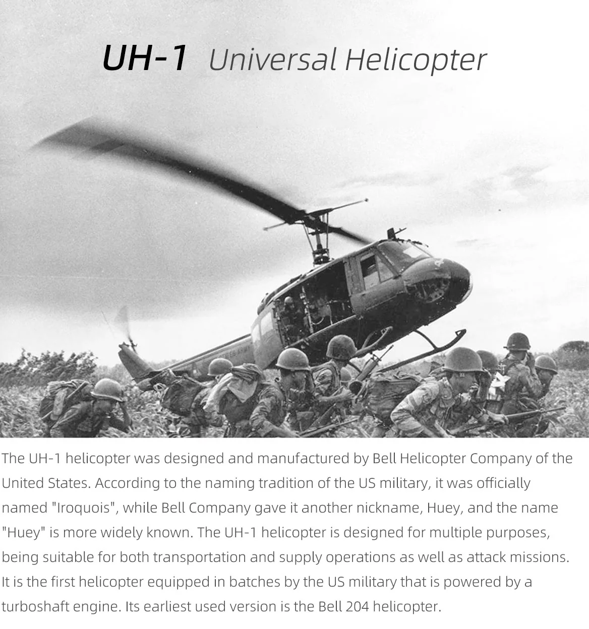 UH-1 Huey V4 4 Blades