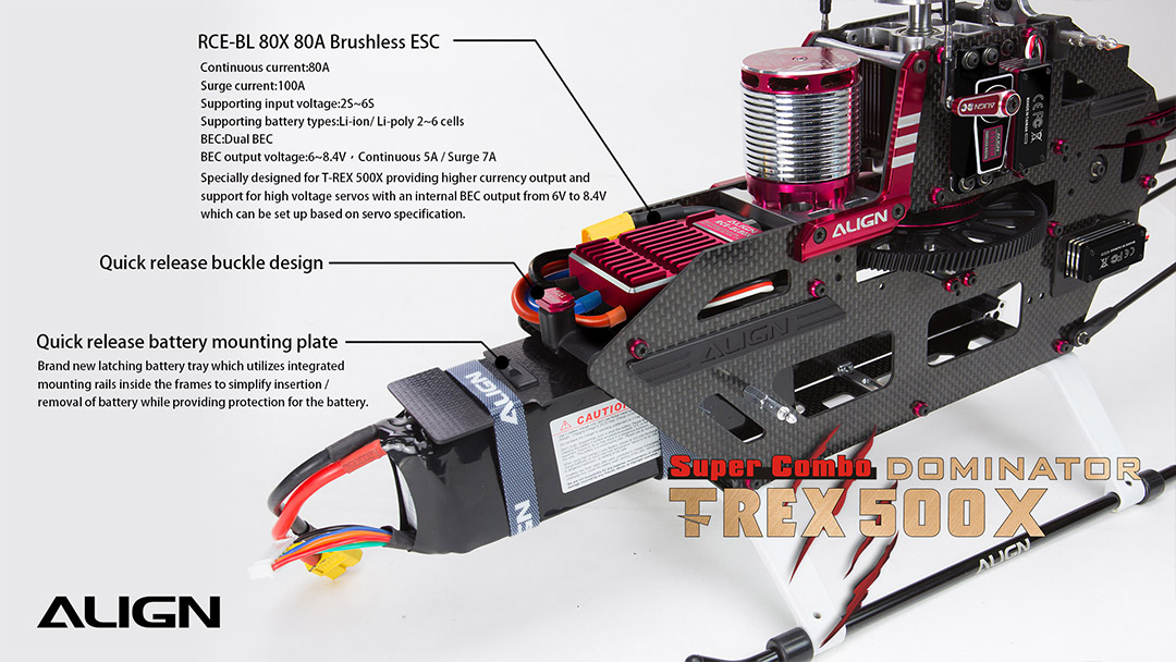 T-REX 500X Dominator Super Combo